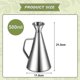 thumbnail image 2 of Drip-proof oil bottle made of stainless steel, oil bottle with spout 500ml 0.5l -ideal for dumping and sprinkling olive oil and other liquids-easy to, 2 of 5