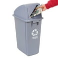 thumbnail image 6 of Global Industrial Recycling Paper Lid Gray, 6 of 6