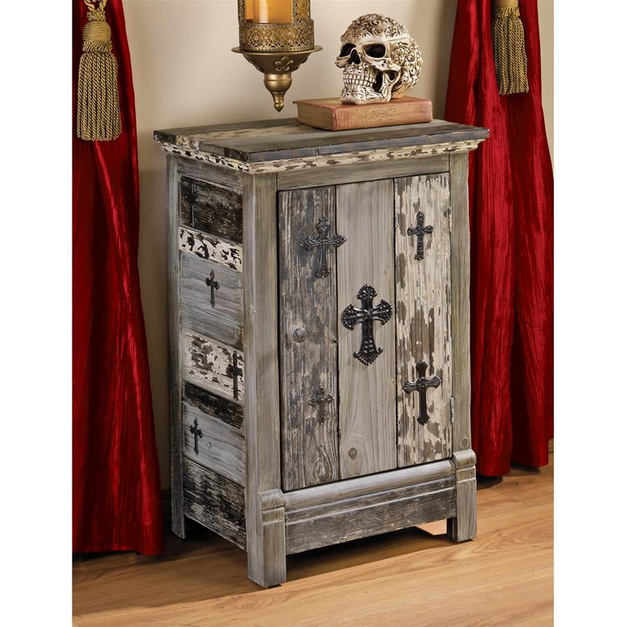 Design Toscano Gothic Sanctuary Side Table Cabinet Walmart Com Walmart Com
