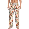 thumbnail image 2 of Lsque Squirrel Nuts Mushroom Print Men's Pajama Pants, Lounge Pant - Comfortable Home Wear,Elastic Waistband, Stylish Design-XX-Large, 2 of 9