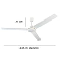 thumbnail image 4 of Ventilador de Techo Sanelec 3 Piezas 5 Velocidades 142 cm, 4 of 4