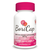 BoriCap Boric Acid Vaginal Suppositories | 30 Count, 600mg | Capsules Size 00 | No Fillers, Flow Agents or Artificial Colors | Gynecologist Instructions Included | Made in the