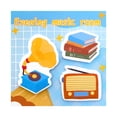 thumbnail image 1 of School Supplies Office Desk Accessories Office Suppliesscene Themed Sticky Notes: Cute Catching Style Notes—Adhesive Student Stationery for Reusable Use, 1 of 5