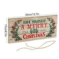 thumbnail image 4 of Cheapark Christmas Welcome Hanging Sign - Hemp Rope Printed Text Decor - Rustic Festive Door Hanger for Home Shop Holiday Christmas Displays, 4 of 6