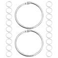 thumbnail image 1 of HAMPPLIES 20Pcs Silver Small Binder Rings Metal Rings for Crafts Organizing Photos and Documents, 1 of 8