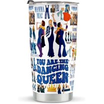Mamma Fans Gifts, Stainless Steel Tumblers 20oz, Mamma Music Tumbler, Mamma Stuff Musical Comedy Gift for Family Friend Women - You Are The Dancing Queen