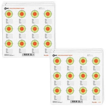 Ez Aim Load Development Paper Shooting Targets 13.5 In Square 25-Pack Black 2 Pack