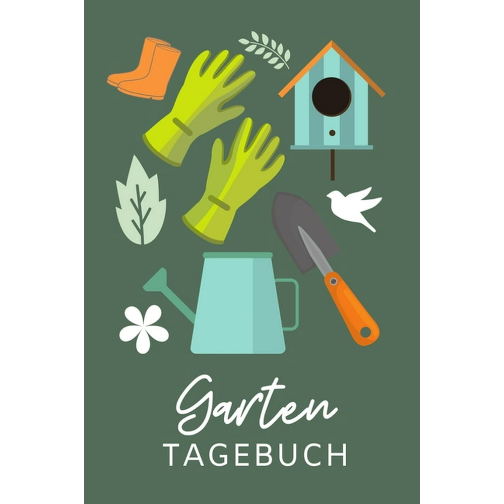  Garten  Tagebuch  A5 Notizbuch KARIERT f r Hobby G rtner 
