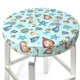 thumbnail image 3 of Balery Sea Shells 2 Fundas de asiento para taburete de bar redondo de tela de terciopelo ajustables que protegen de arañazos y manchas para sillas de 14 a 17 pulgadas.-12 inch, 3 of 7