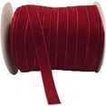 thumbnail image 3 of Carrete de cinta de terciopelo de 10 yardas (rojo, 5/8"), 3 of 4