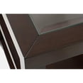 thumbnail image 4 of Jofran Urban Icon Contemporary Glass Inlay Chair Side End Table with Storage, 4 of 6