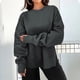 thumbnail image 2 of Women's Oversized Crewneck Sweatshirt Casual Loose Fit Long Sleeve Pullover Top for Fall and Winter, 2 of 6