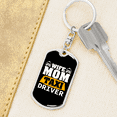 thumbnail image 6 of To My Wife  Wife Mom Taxi Driver Stainless Steel or 18k Gold Premium Swivel Dog Tag Keychain, 6 of 16
