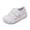 White, variant on Kids Solid Color Double Strap Canvas Sneakers Casual Shoes Size:4-4.5 Years