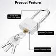 thumbnail image 4 of 50 x 20 x 103mm Heavy Duty Lock Alloy Steel High Security Padlock with 4 Keys, 4 of 7