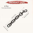thumbnail image 3 of Uxcell 4.7IN Purse Chain Strap Extender [4PCS] - Bag Extender Chain Replacement for Crossbody Bag & Handbag [Black], 3 of 6