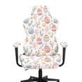 thumbnail image 3 of Whosucclay Egg Flower Print Office Computer Game Chair Slipcovers Machine Washable Non-Slip Computer Chair Seat Slipcovers with Armrest Covers Gamer Chairs Protector Easter Decor, 3 of 8