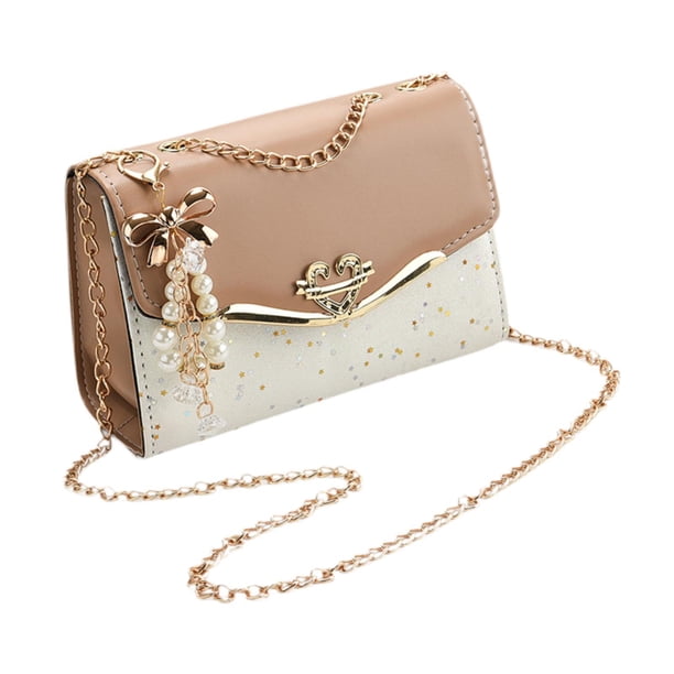 Bolso bandolera para mujer, bolso de mano informal, bolso de mano para mujer, bolso de hombro elegante de PU Caqui