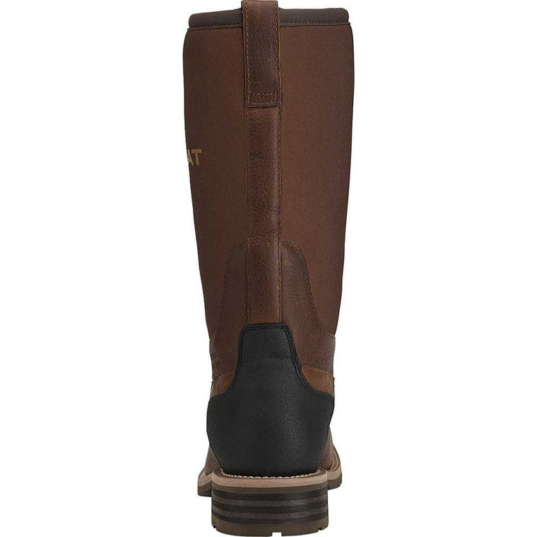Men s Ariat Hybrid All Weather Wide Square Steel Toe Oiled Brown Brown Neoprene 11 D Walmart