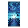 thumbnail image 3 of Tupukom Oversized Microfiber Beach Towels 29.5"x59" Machine Washable & Fade-Resistant Quick Dry Beach Mats for Cruise Vacation Essentials Poolside & Beach Lounging, 3 of 4