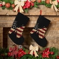 thumbnail image 6 of Salouo Patriotic USA Butterfly Art Print Christmas Decorations Stockings 1 Pack 18'' Xmas Stockings Holiday Stocking Personalized Farmhouse Decor for Home Family Party Tree, 6 of 7
