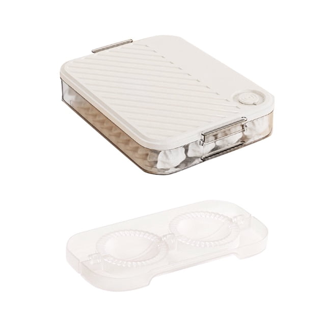 Refrigerator Food Storage Containers Dumplings Case With Lid Egg Meat Fruit Vegetable Case Holder