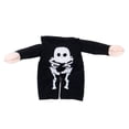 thumbnail image 2 of Halloween Skeleton Dog Costume, Standing Pet Outfit with Bone Print, Funny Party Cosplay Apparel, Soft Cotton for Small Medium Dogs Puppies Cats Black Dress Up, 2 of 7