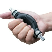JRL lack& Silver Rubber Fuel Pump Line Hand Primer Bulb