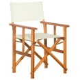 thumbnail image 2 of vidaXL Director's Chair Foldable Camping Chair for Outdoor Solid Wood Acacia, 2 of 28