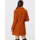 thumbnail image 4 of Abrigos de invierno raglán cruzados con solapa con muesca para mujer Naranja Oscuro XS, 4 of 6