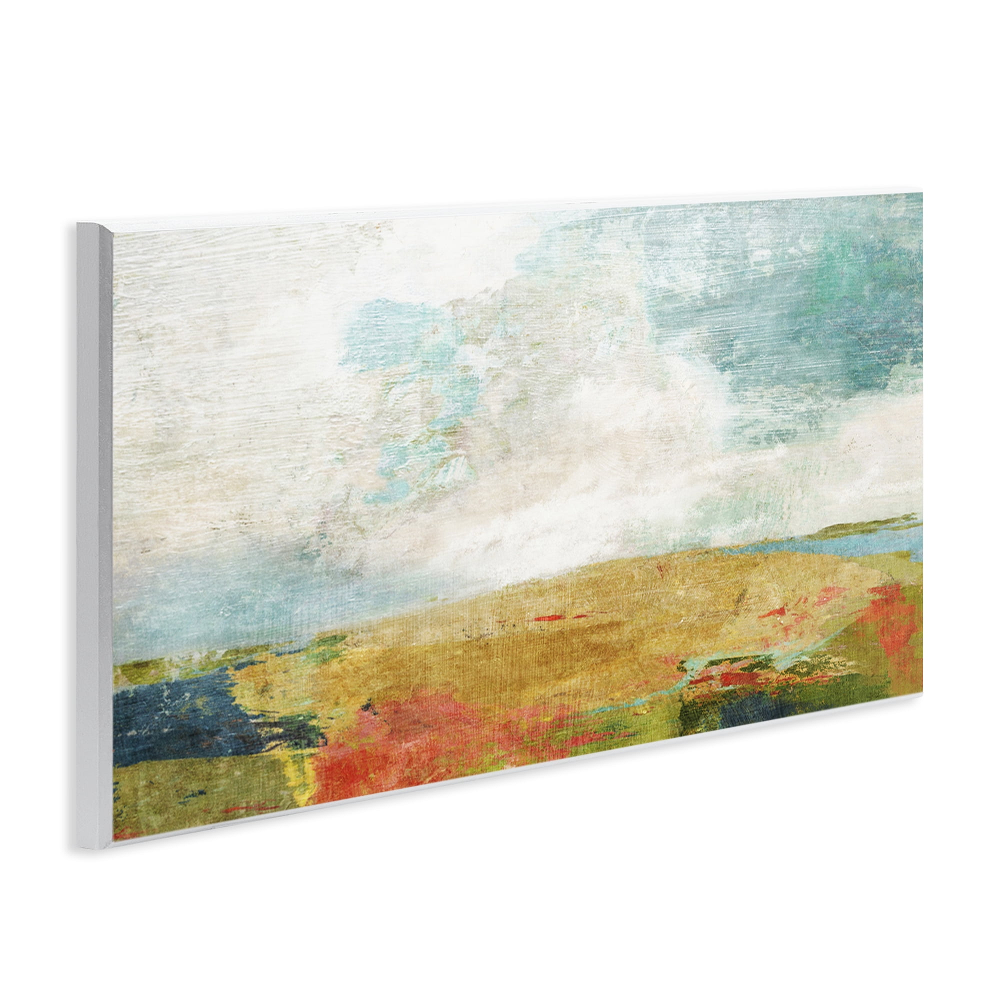 Stupell Industries Rural Country Hills Impression Abstract Painting Unframed Art Print Wall Art, 17 x 7