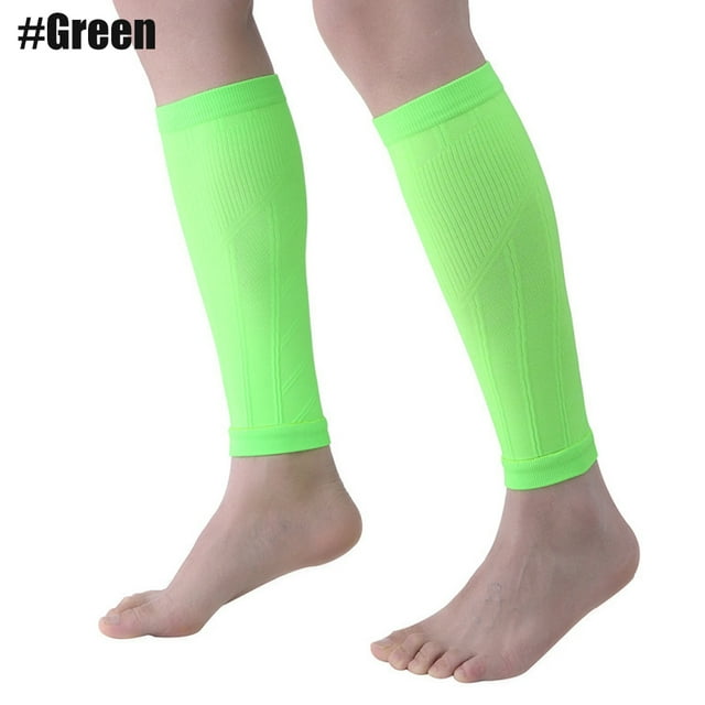 1Pair Calf Compression Sleeves For Men & Women -Leg Compression Sleeve-Footless Compression Socks for Shin Splint &Varicose Vein Green