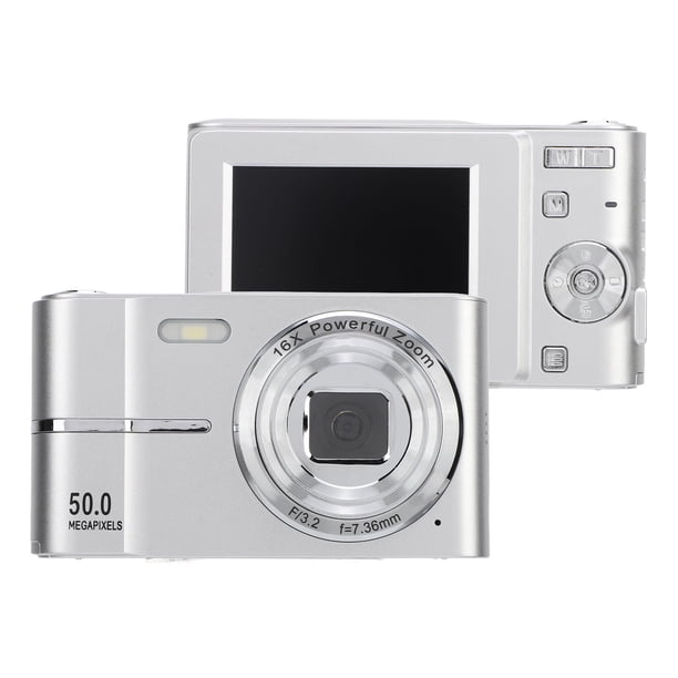 Cámara Digital, Cámara De Bolsillo De Enfoque Automático FHD 1080p Con Zoom 16x, Pantalla De 2.4" Para Viajes, Eventos, Fotografía