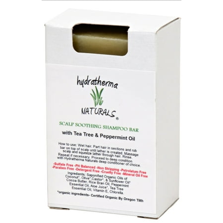 Hydratherma Naturals Scalp Soothing Shampoo Bar, 3.75