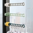 thumbnail image 3 of Drying Rack Strong Bearing Capacity Space-saving Punch-free Indoor 8 Hole Window Frame Coat Hanger Household Products, 3 of 8
