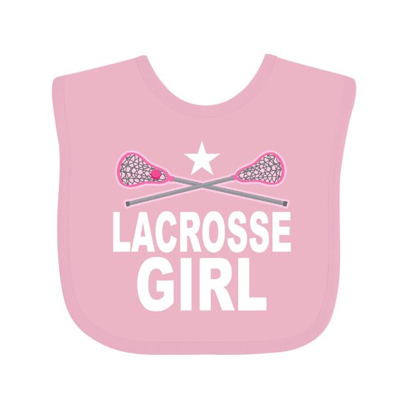 Inktastic Lacrosse Girl Girls Baby Bib