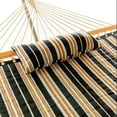 thumbnail image 2 of Castaway Living Beige & Black Stripe Large Quilted Hammock w/Patented KD Space Saving Stand & Detachable Pillow, 2 of 7