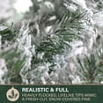 thumbnail image 6 of Fraser Hill Farm 7.5-Ft Flocked Mountain Pine Artificial Christmas Tree, FFMP075-0SN, 6 of 17