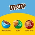 thumbnail image 2 of M&M'S Peanut, Peanut Butter & Milk Chocolate Variety Pack Full Size Milk Chocolate Candy Assortment, 30.58 oz 18 ct, 2 of 5