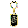 thumbnail image 4 of I Just Want To Go Riding Biker Stainless Steel or 18k Gold Premium Swivel Dog Tag Keychain, 4 of 10
