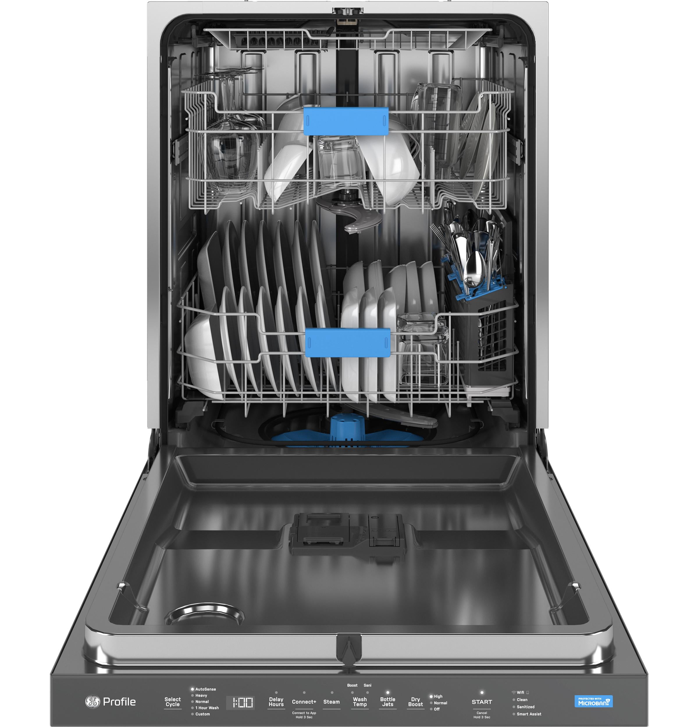 Ge Profile Pdp715sfs 24" Wide 16 Place Setting Built-In Top Control Dishwasher -