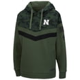 thumbnail image 2 of Women's Colosseum Olive/Camo Nebraska Huskers OHT Military Appreciation Extraction Chevron Pullover Hoodie, 2 of 4
