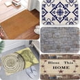 thumbnail image 2 of Felpudo vintage de bienvenida para entrada de interior, alfombra decorativa, lavable, antideslizante, fácil de limpiar, resistente a las arrugas, 2 of 5