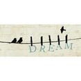 thumbnail image 3 of Pelletier, Alain 14x8 Black Modern Framed Museum Art Print Titled - Birds on a Wire - Dream, 3 of 5