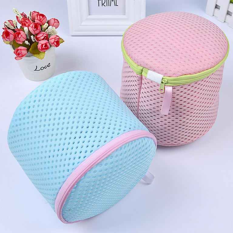 Cheer.US 2 Pcs Laundry Bag for Bras, Bra Washer Protector, Delicate Bra  Washing bag - High Permeability Sandwich Fabric Lingerie Laundry Bag