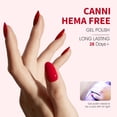 thumbnail image 3 of Esmalte de uñas en gel CANNI Red Color High Gloss Soak Off, 10 ml, 3 of 9