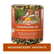 Audubon Park Woodpecker Snack Log, Wild Bird Feed, Dry, 1 Count per Pack, 32 oz.