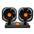 thumbnail image 4 of Ventilador de refrigeración de coche de doble cabezal, ventilador de encendedor de cigarrillos portátil silencioso giratorio de 360 grados de alta potencia para camión, SUV, RV, ATV, barco, 4 of 8