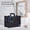 Black Star, variant on Makeup Train Case Large 6 Tray Professional Organizer Box - Cosmetic Make Up Carrier with Lock & Key Carrying Strap for Studio Artist & Stylist Black Rhinestone