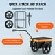 thumbnail image 5 of Remolque de carga para bicicleta VEVOR, capacidad de carga de 40 kg con funda impermeable, 5 of 9
